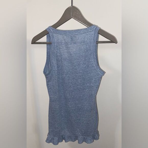 Banana Republic NWT Blue Ruffle Tank Top - Picture 7 of 8